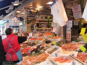 Fish stall just off Rue des Ternes