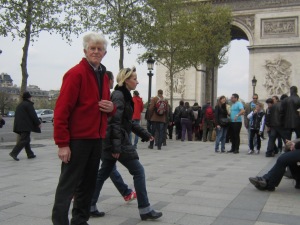 Hubbie at The Arc de Triomphe 
